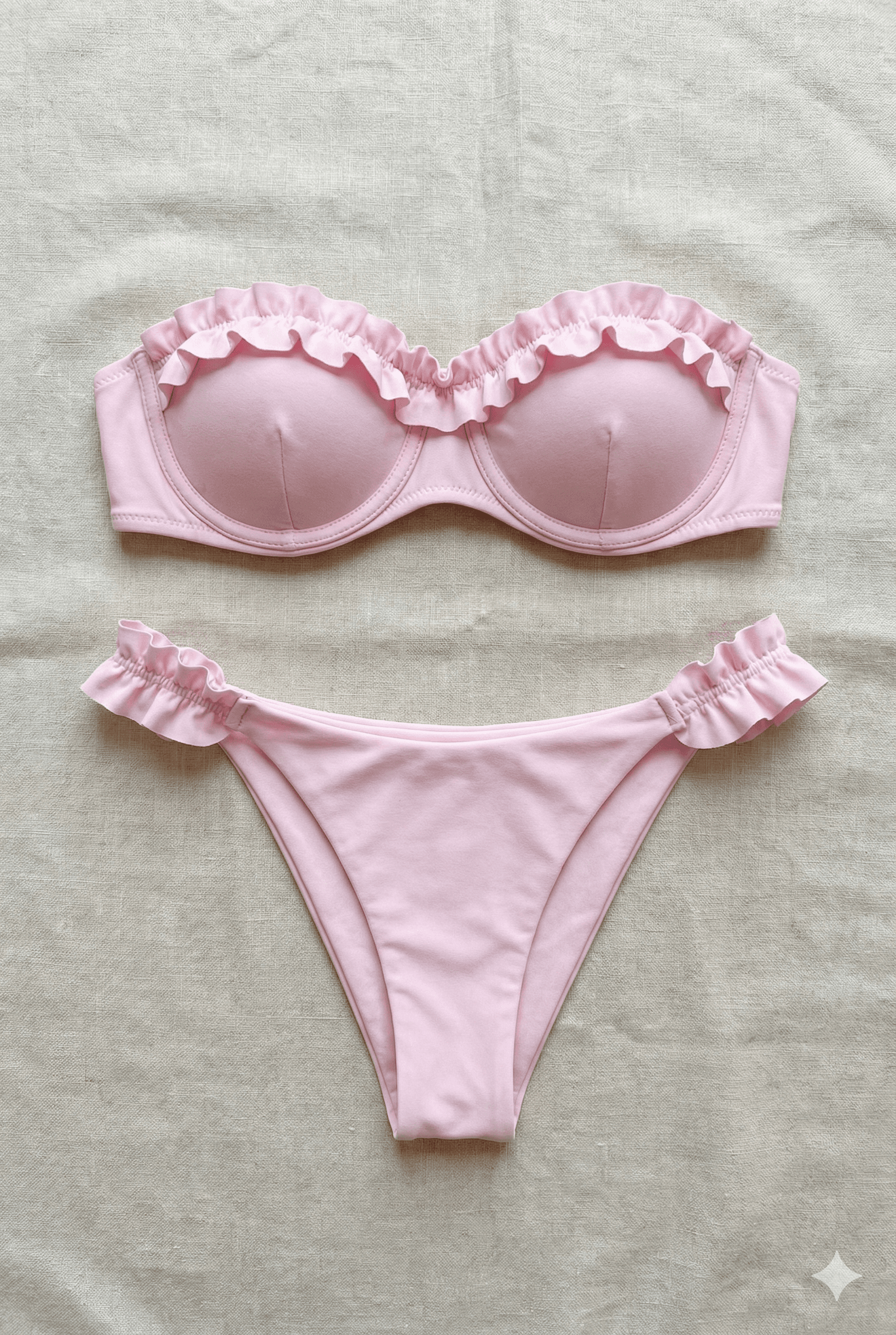 Drift Frill Bandeau Bikini Set